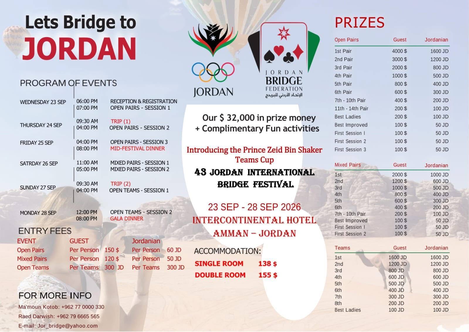 42nd Jordan Bridge Festival - General Poster